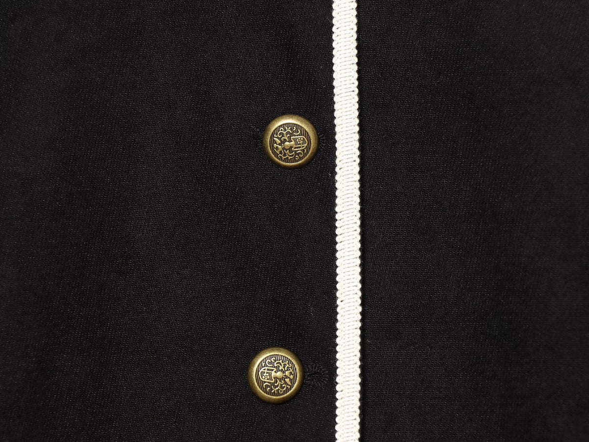 Women's casual contrasting color trimmed Blazer Coat