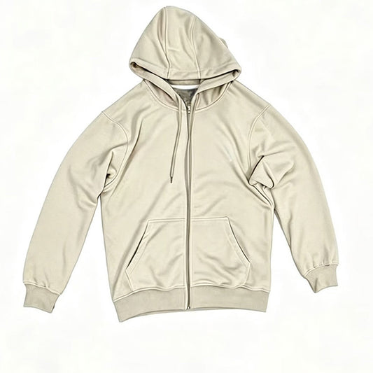 Women's new leisure hooded zipper design sweater coat