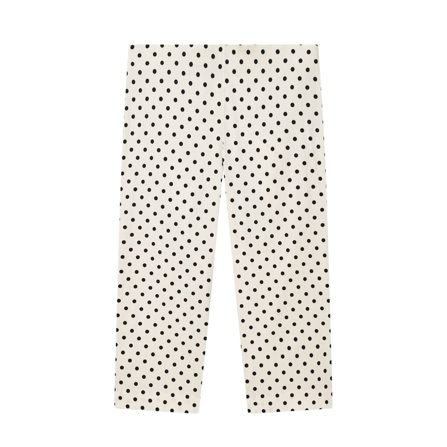 Women's slim casual polka dot cropped pants