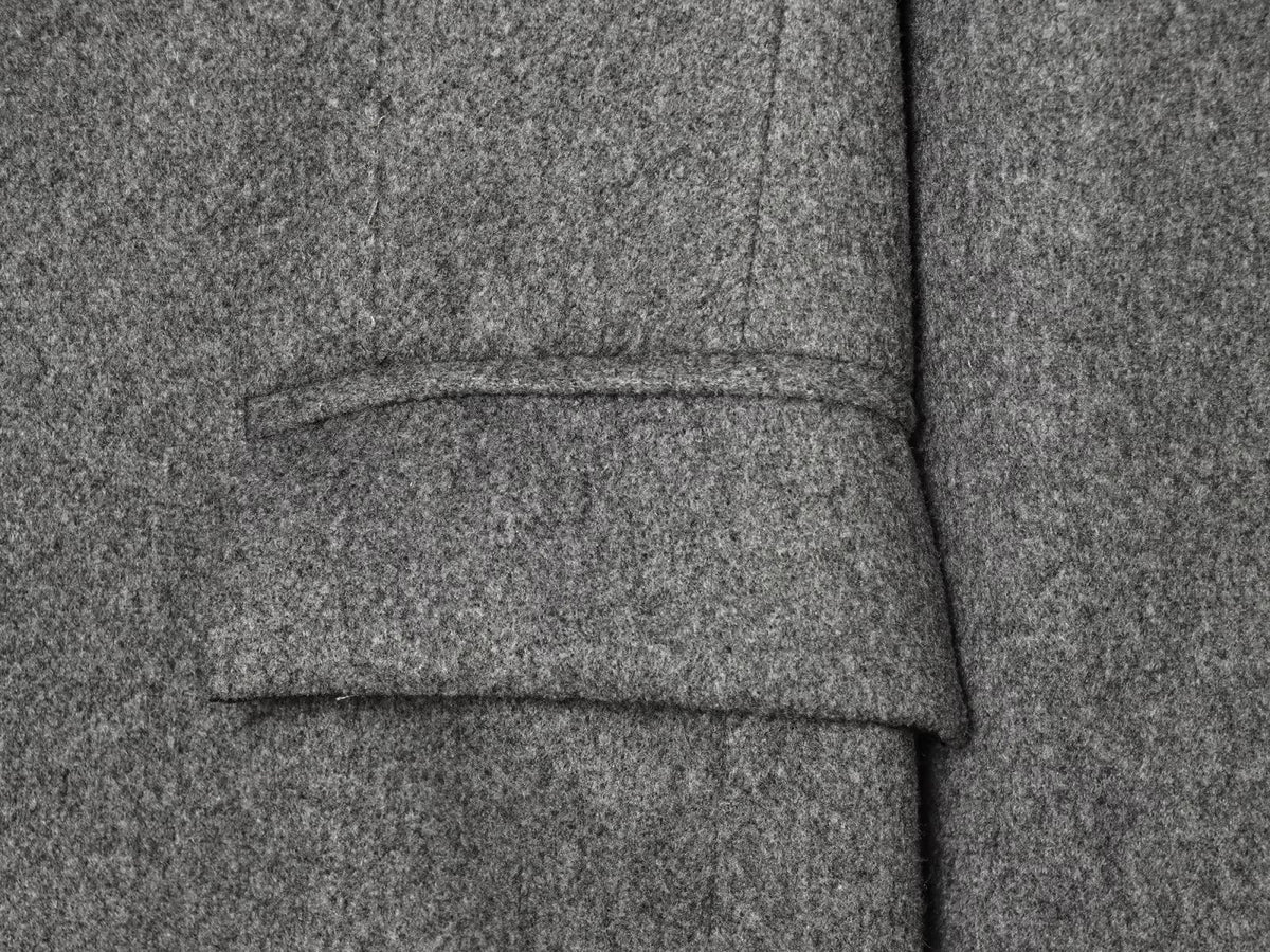 Women's long style stand collar wool blend coat