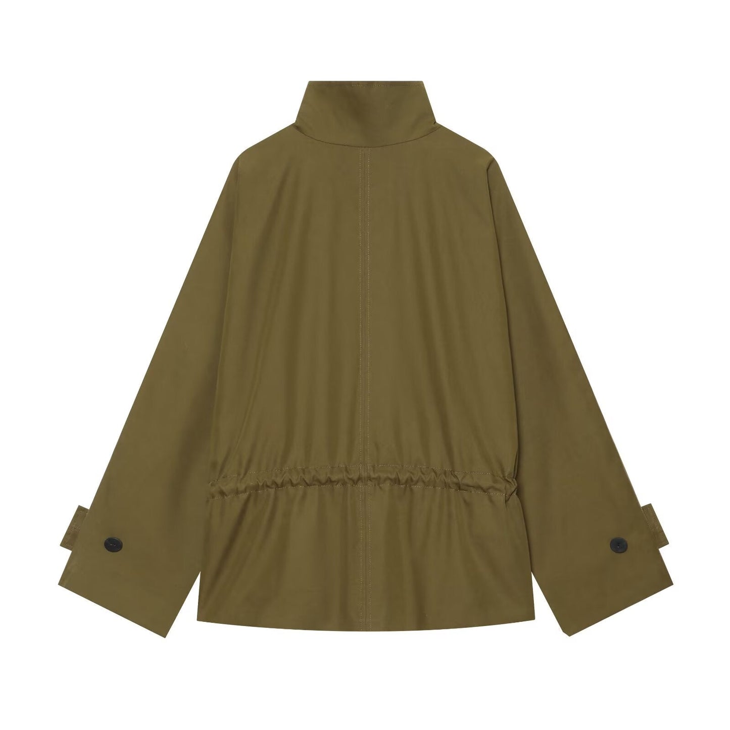Women's with drawstring loose parka Coat