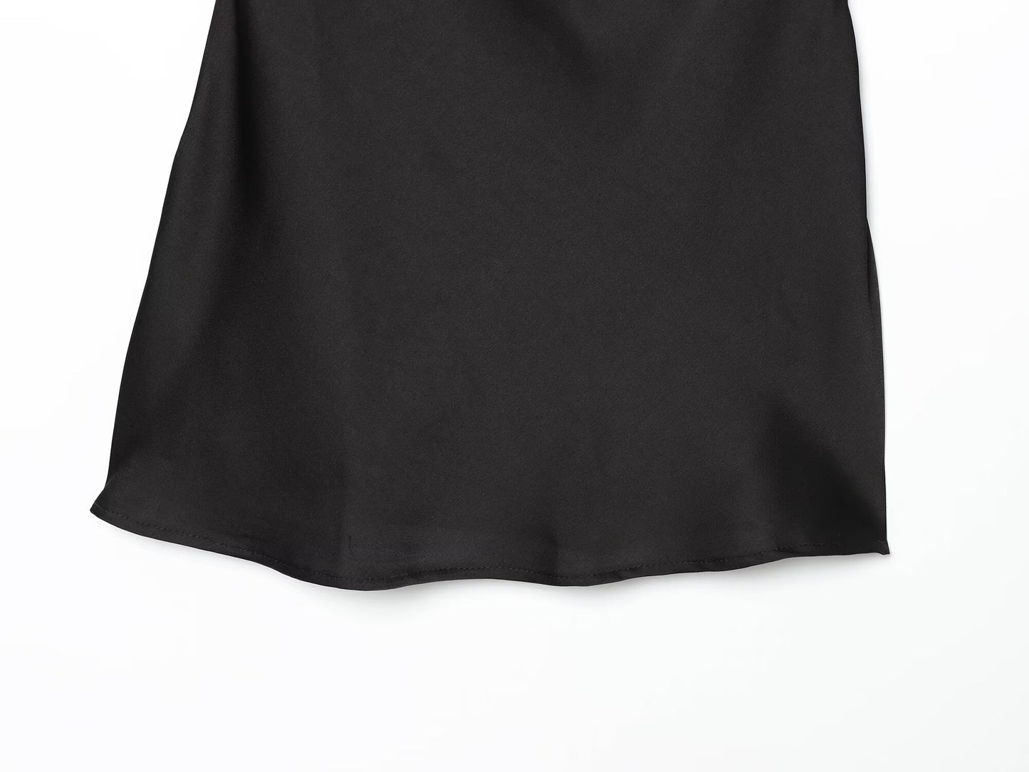 Women's satin textured halter neck dress
