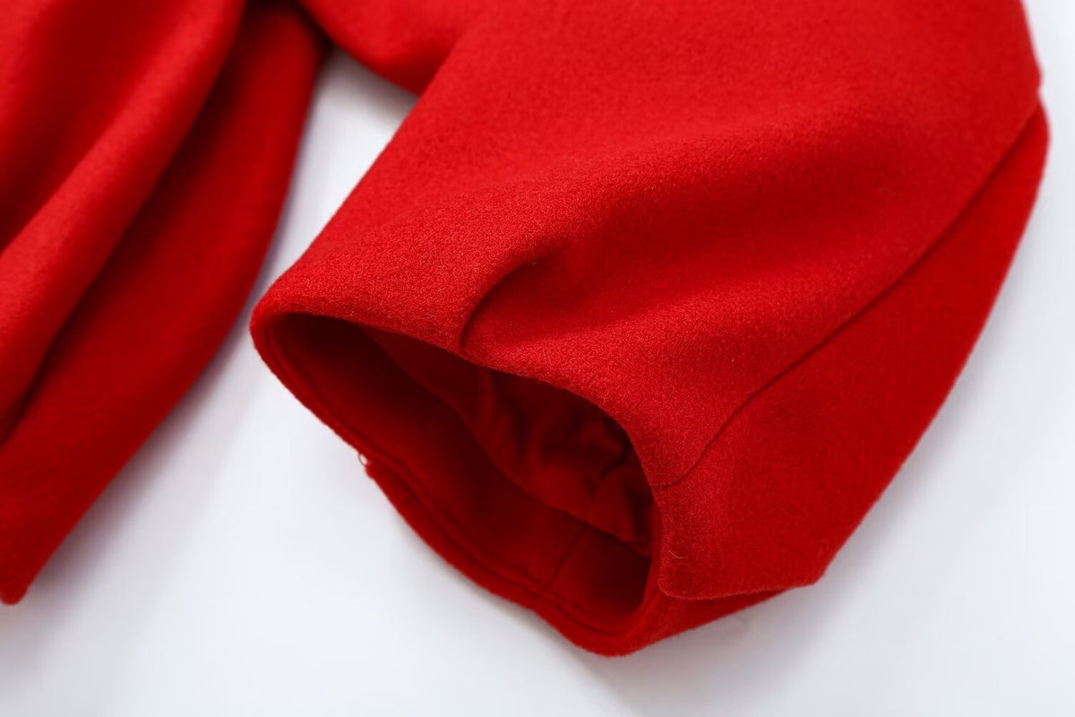 Women's soft textured stand collar jacket Coat