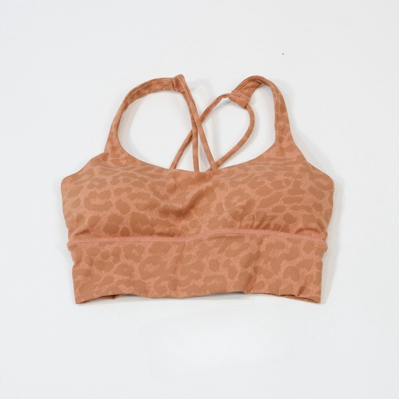 LU 2026 Women's New Leopard-print Beauty Back sports bra Yoga Vest