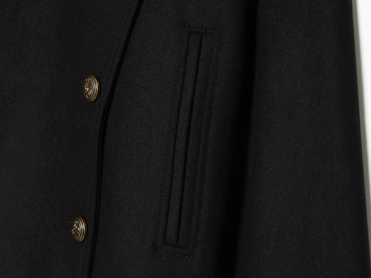 Women's thick wool blend short Coat