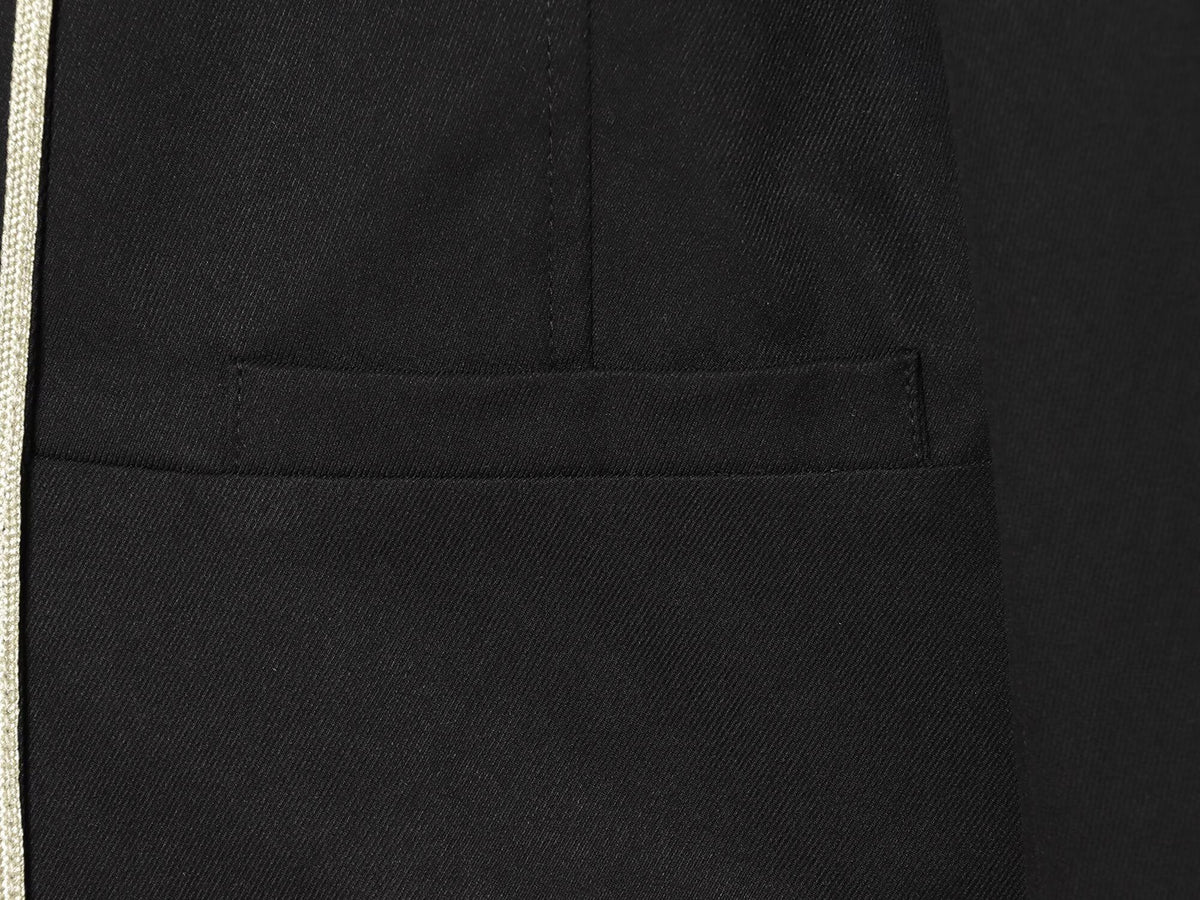 Women's slim contrasting color trimmed Blazer Coat