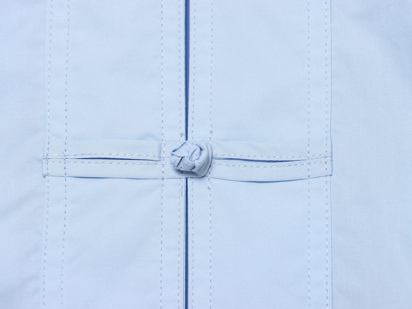 Women's rope knot decorative poplin shirt