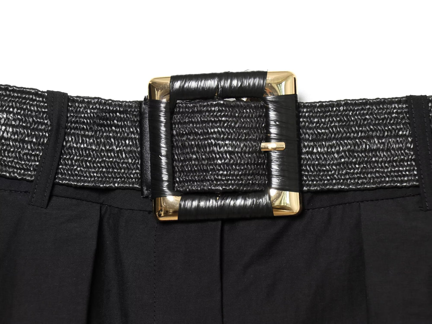 Women's With Belt High Waist Midi Skirt