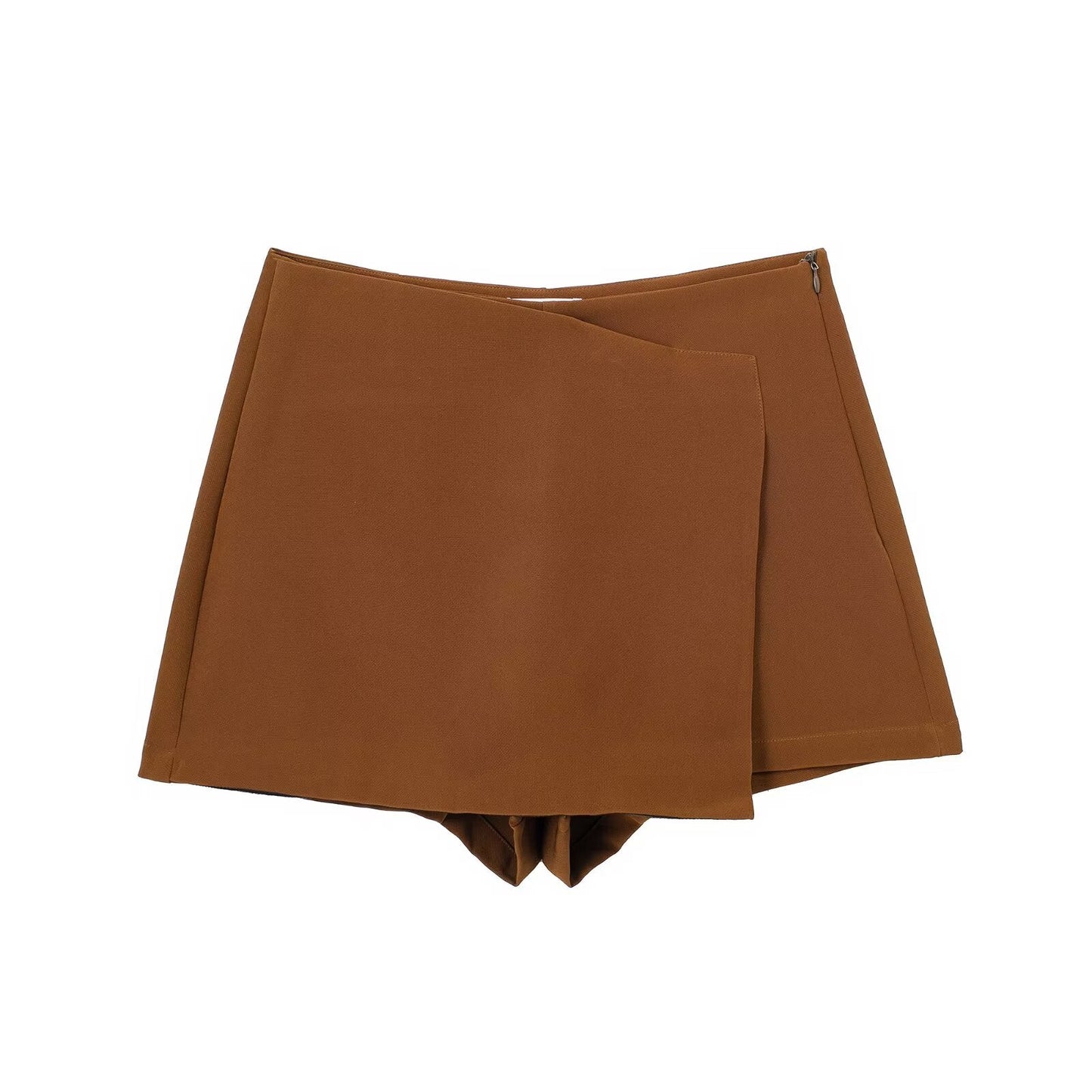 Women's multicolored casual asymmetric culottes