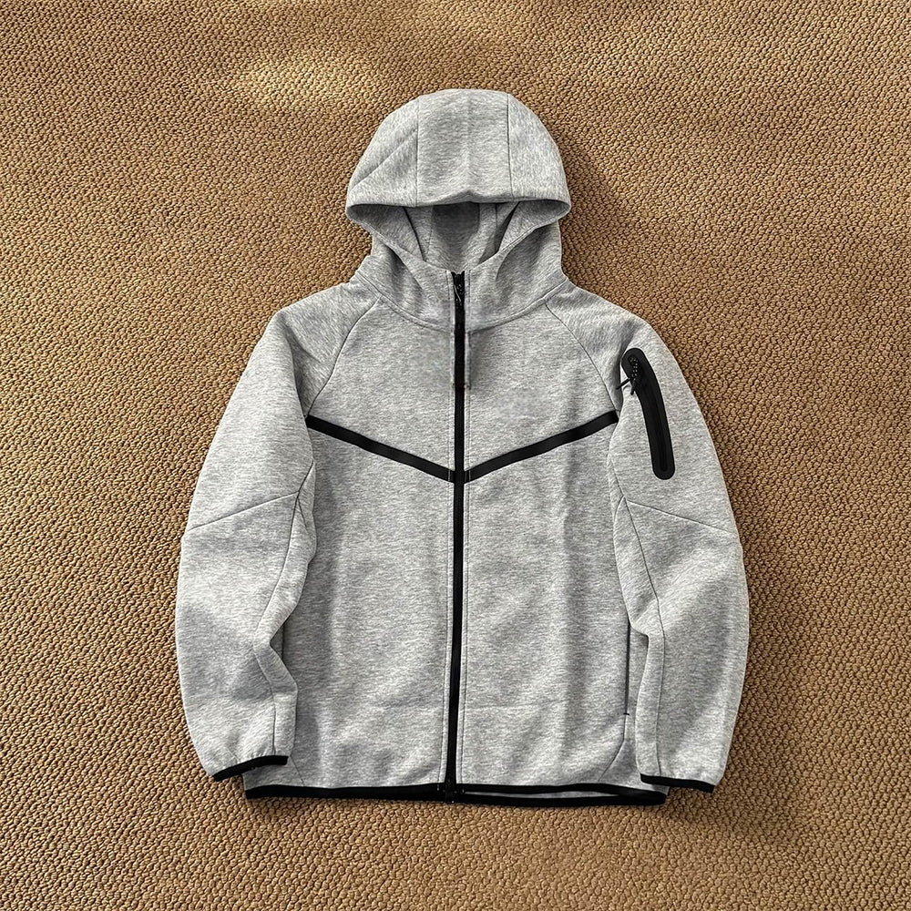 New casual Joker loose slim hooded zipper coat