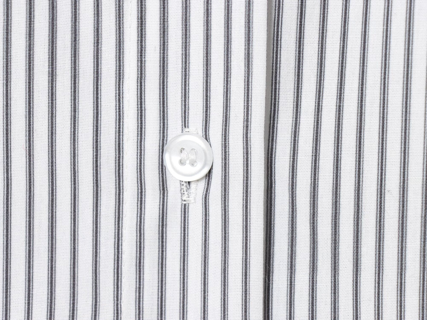 Women's New Scarf Decorative Striped Poplin Shirt