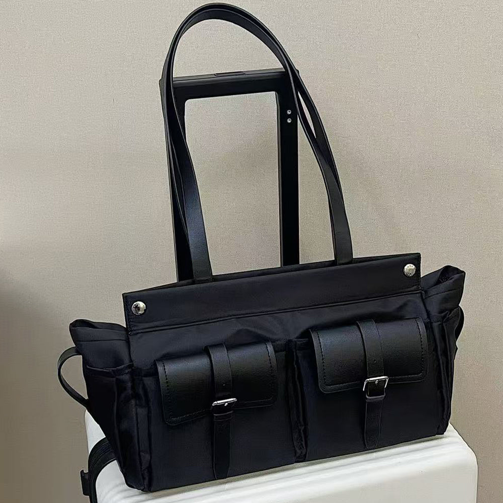 Women's new Joker multi-pocket splicing portable shoulder bag
