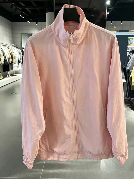 Women's new casual zipper collar thin coat