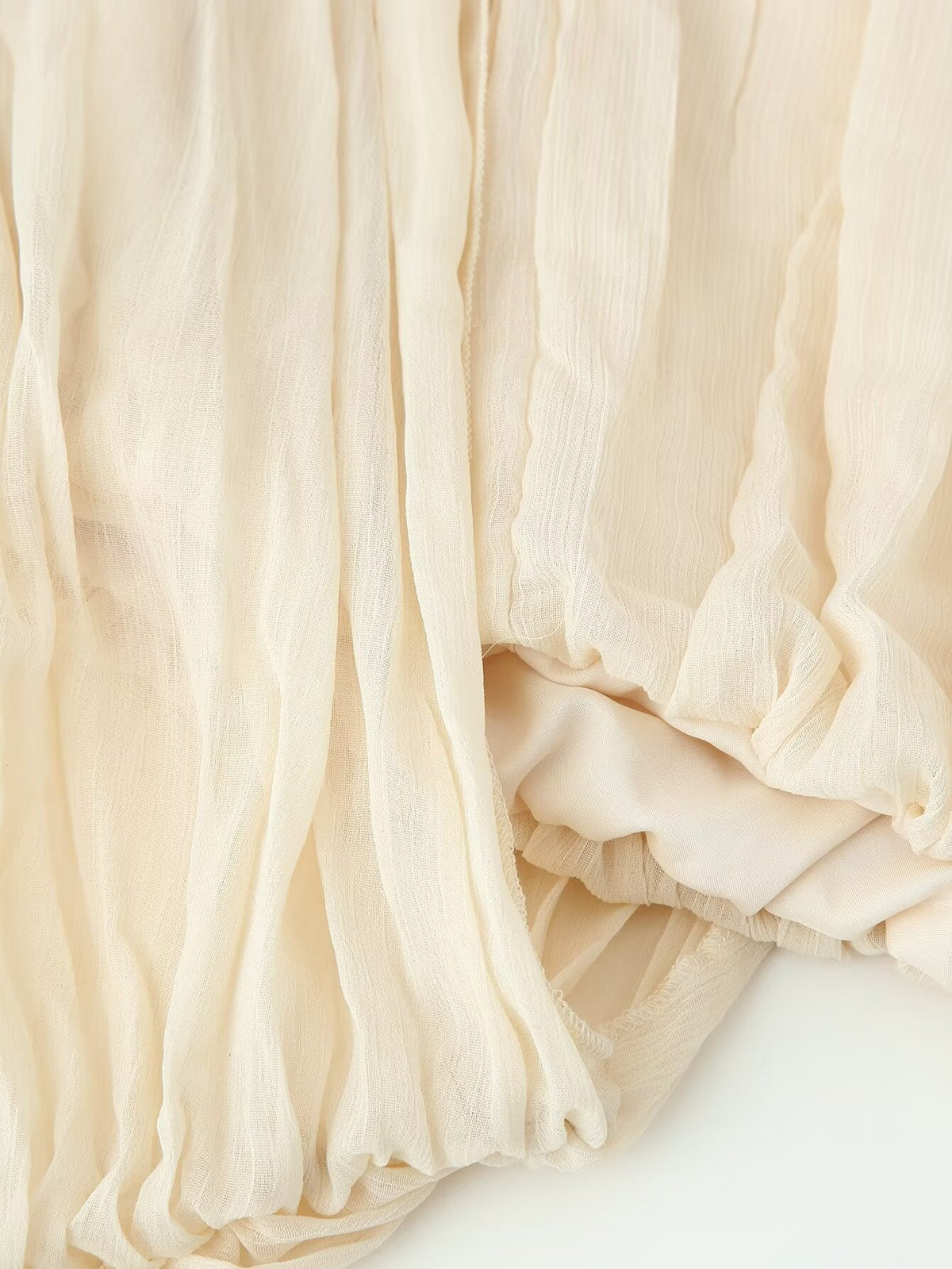 Women's new pleated long-sleeved shirt