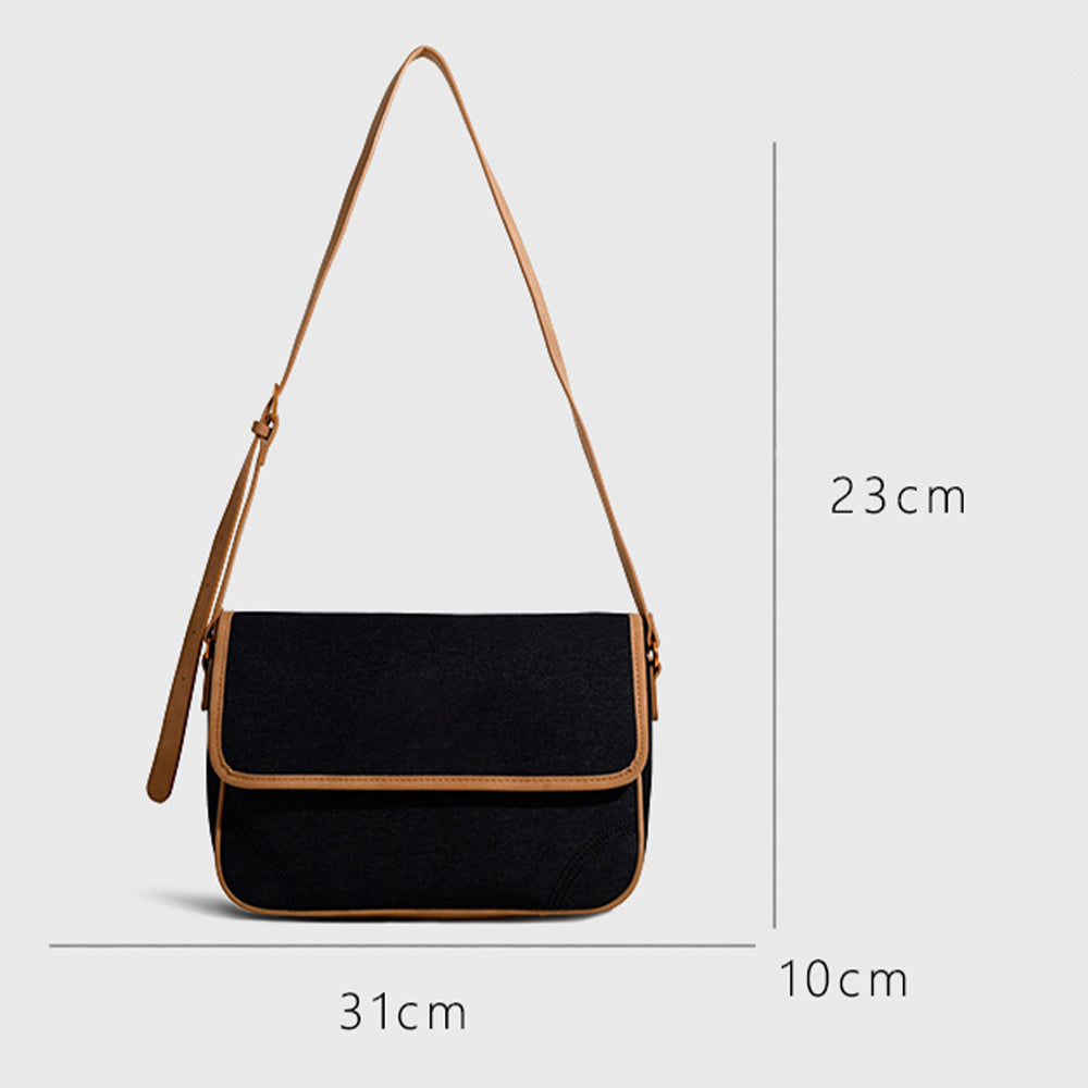 Women's new Joker flip design shoulder crossbody bag