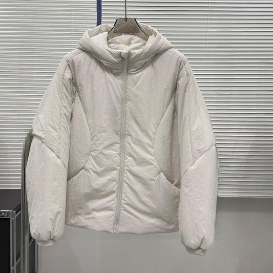 LU  Women's new hooded loose casual cotton-padded jacket coat