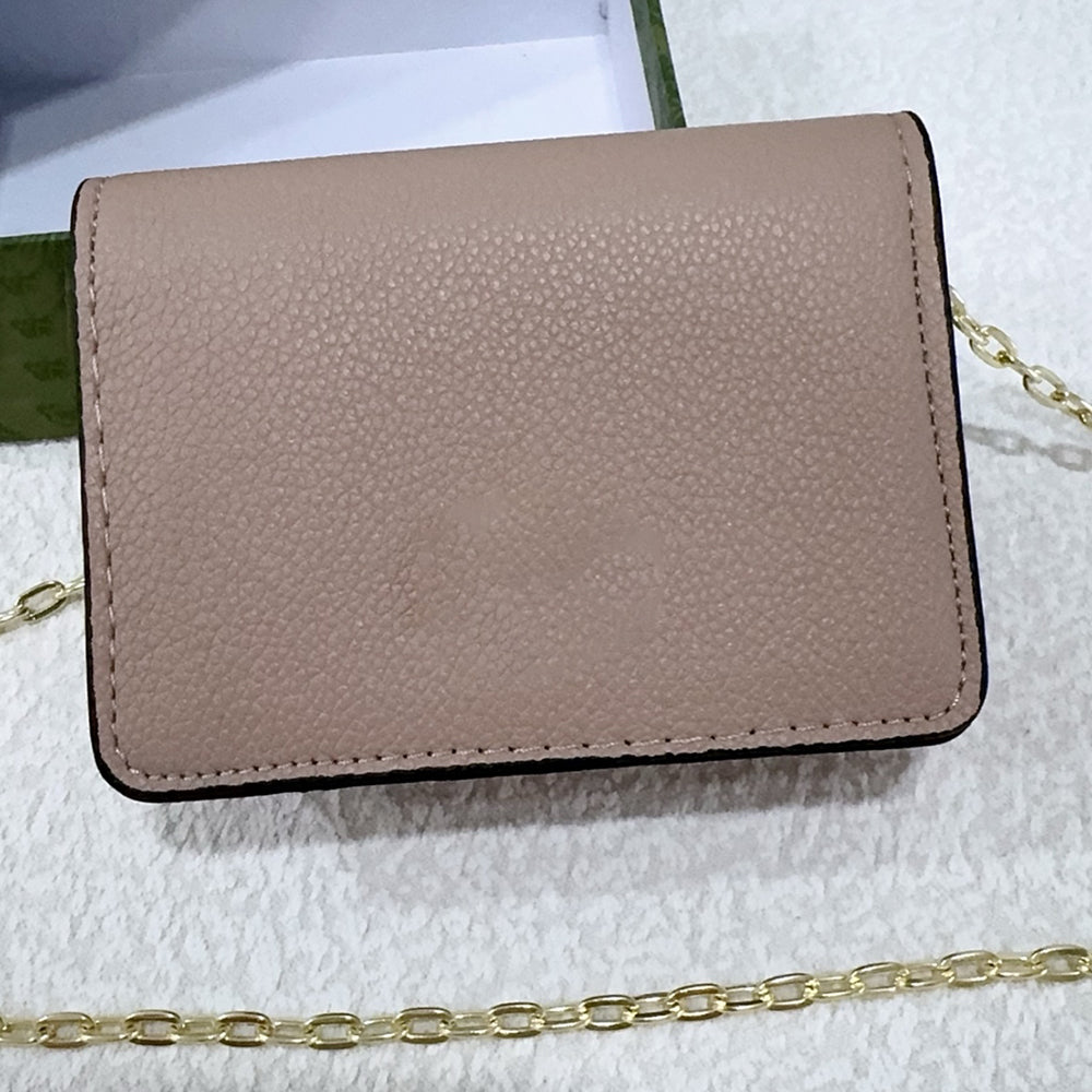 Women's new Joker metal chain flip design mini bag