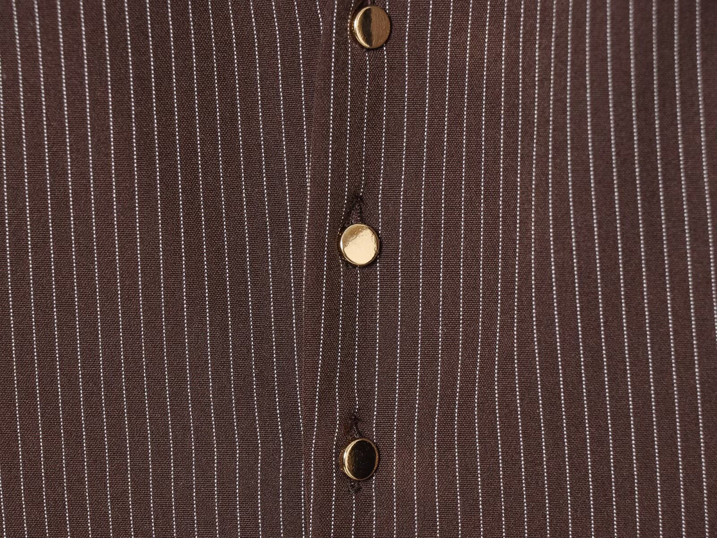 Women's casual short lapel striped shirt