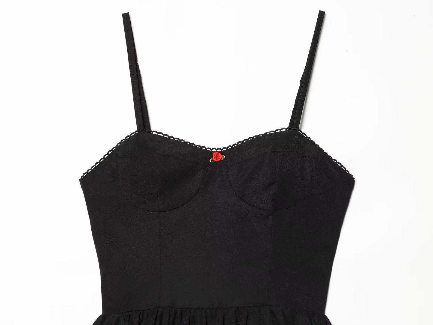 Women's strapless suspender puffy dress