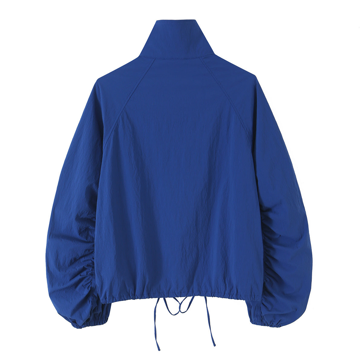 Women's pleated sleeve technology fabric buckle Coat
