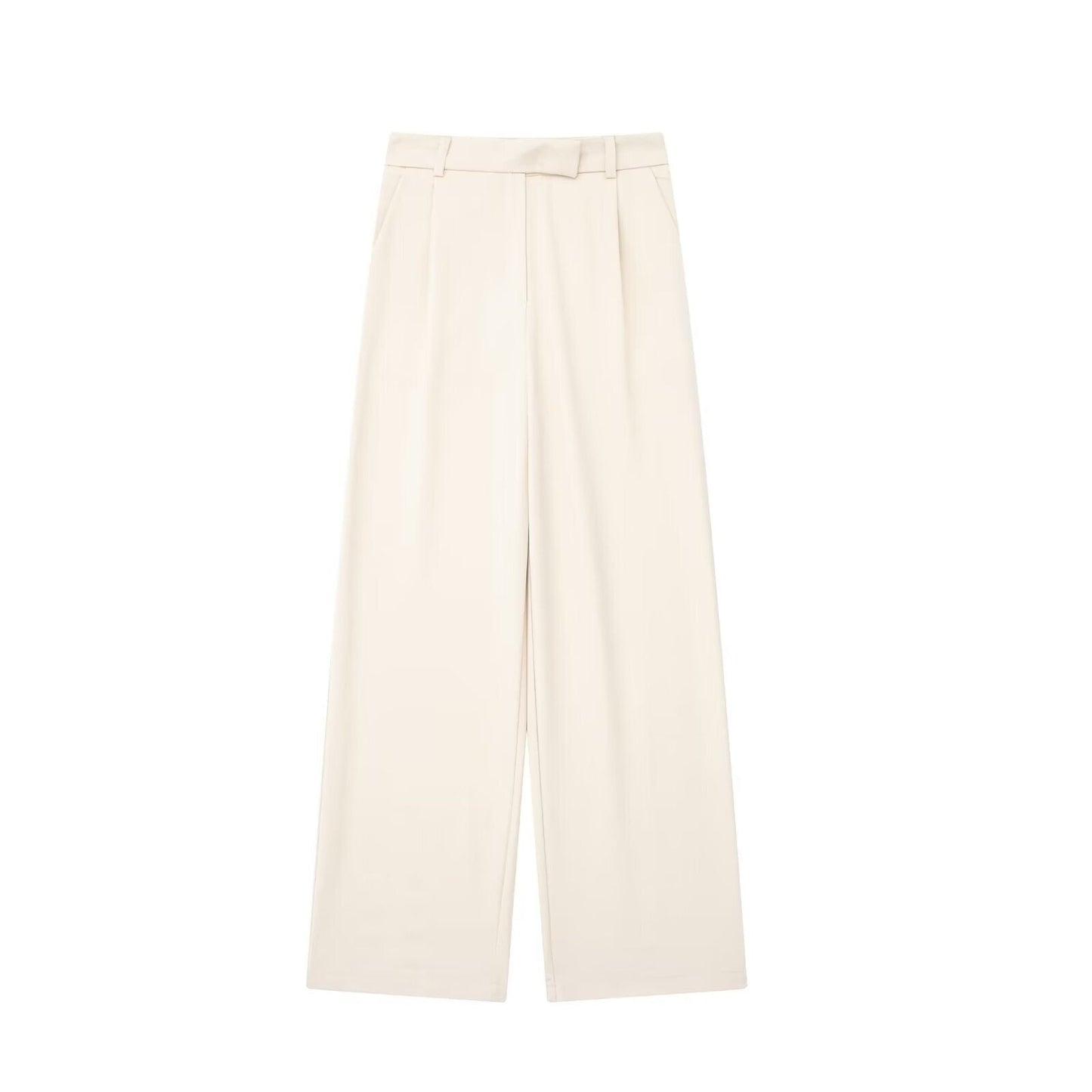 Women's pleated casual wide leg pants