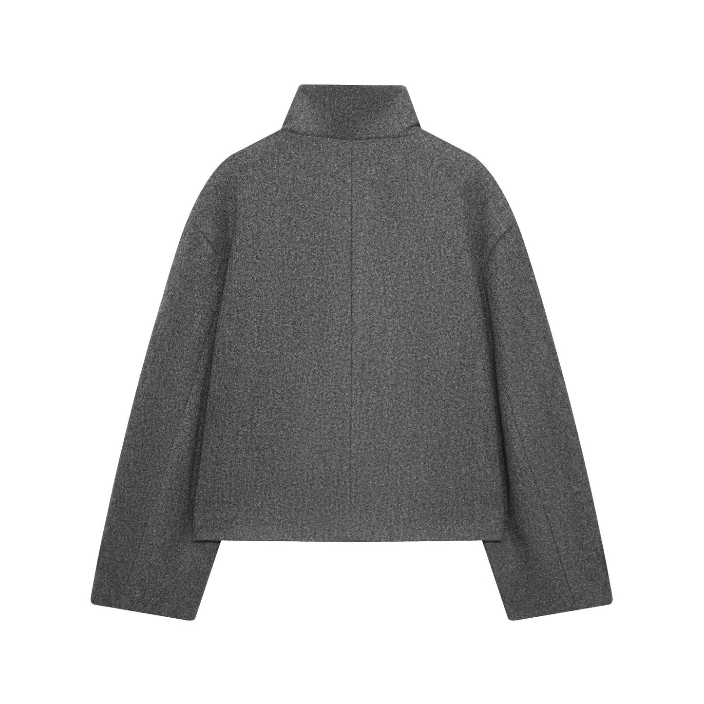 Women's new multi-color stand collar buttoned Coat