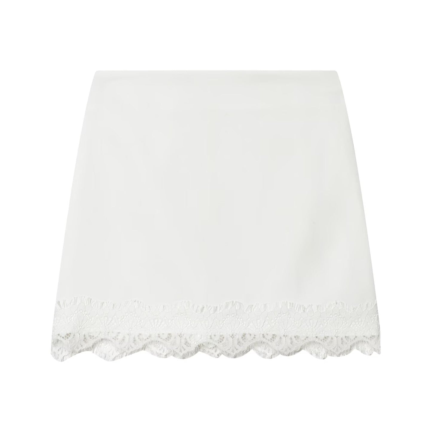 Women's lace hem slim Shorts Skirts