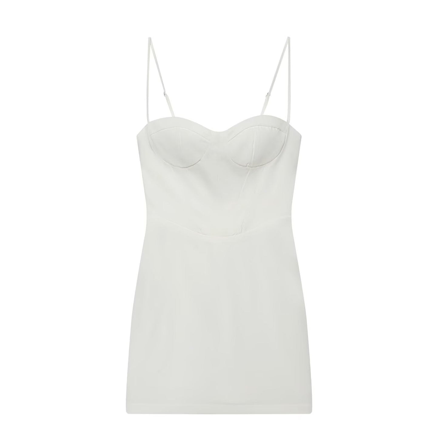 Women's slim backless suspender mini dress