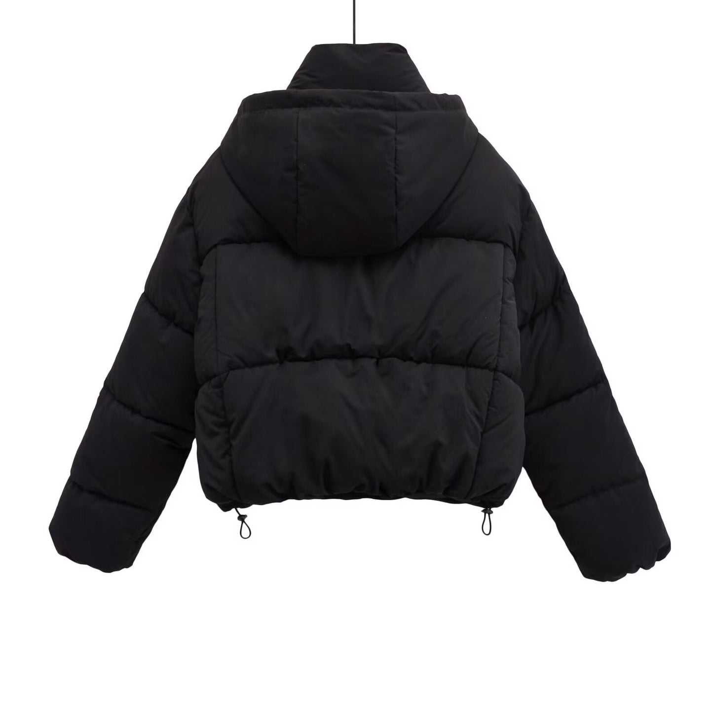 Women's thick warm short hooded cotton Coat