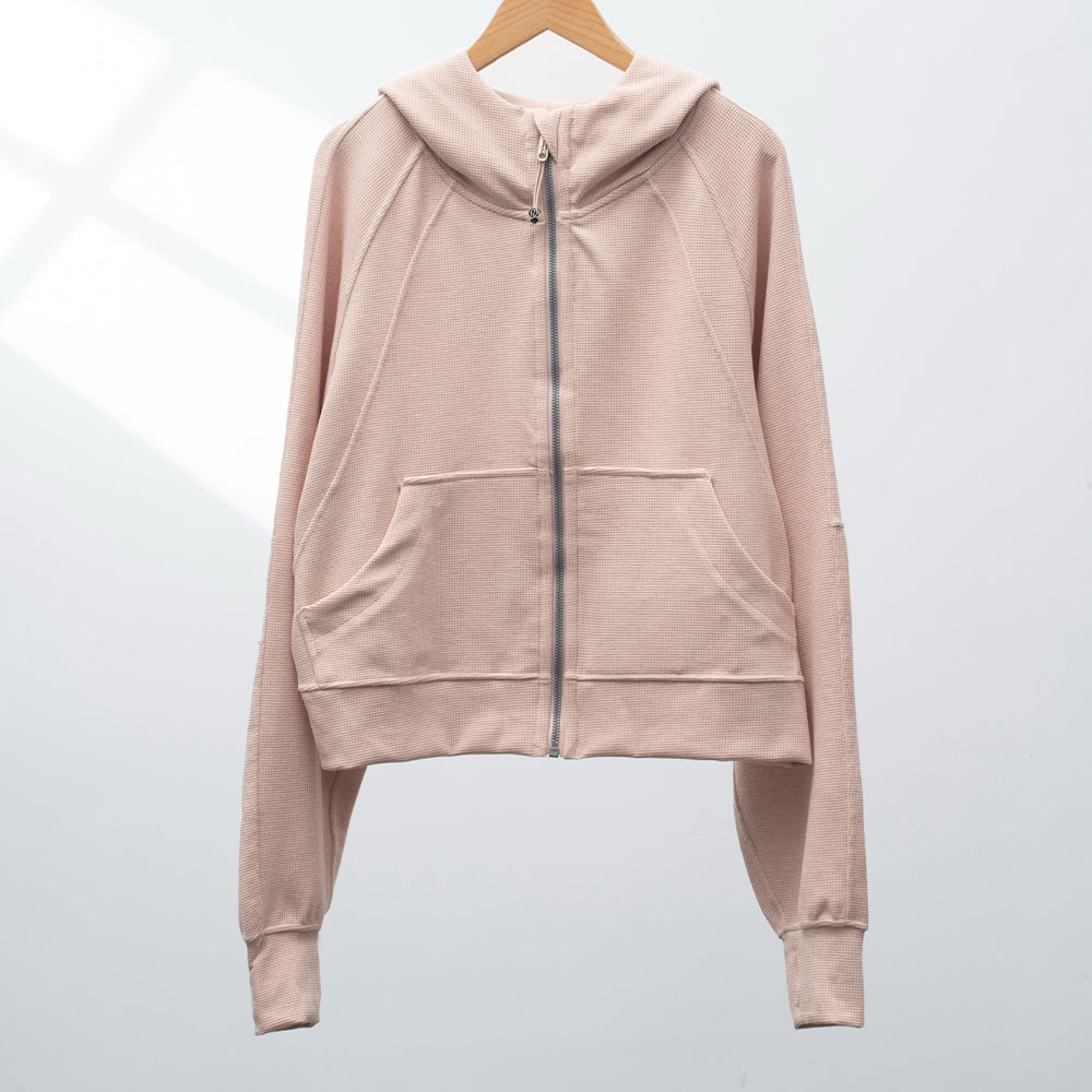 LU Women's new zipper loose cardigan hooded coat