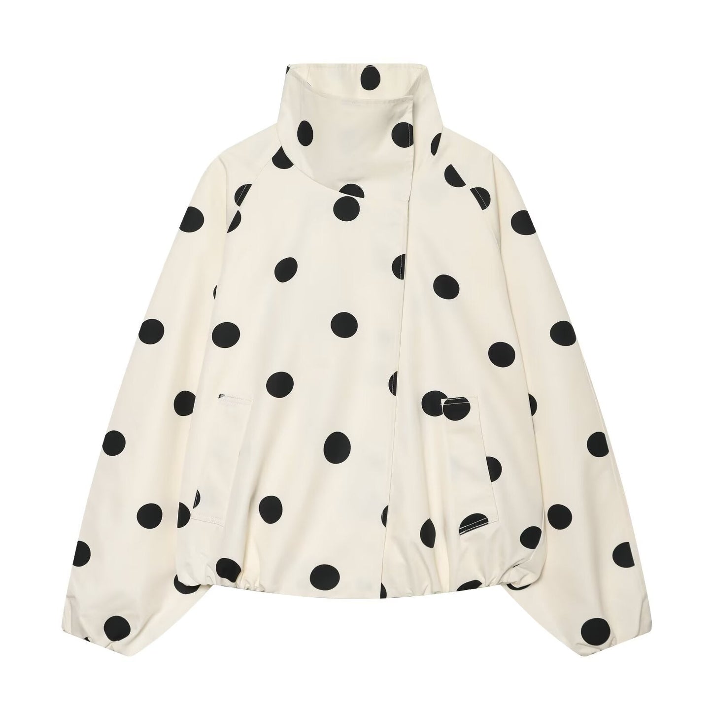 Women's polka dot pilot jacket Coat