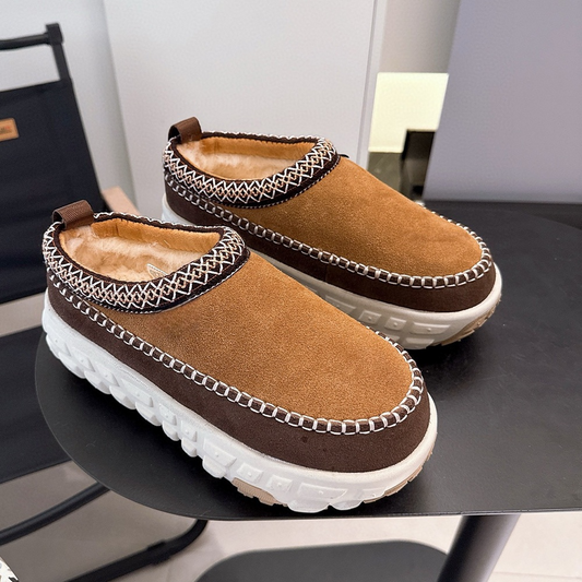 Women's new leisure tire sole shallow snow boots