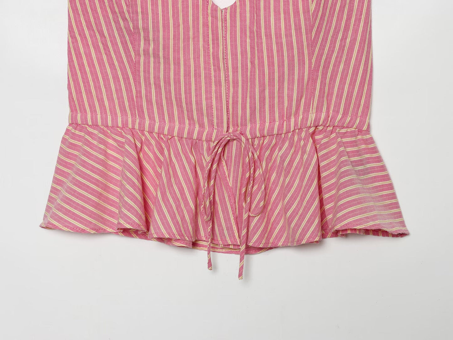 suit Women's 2 pieces striped halter neck top+wide leg pants