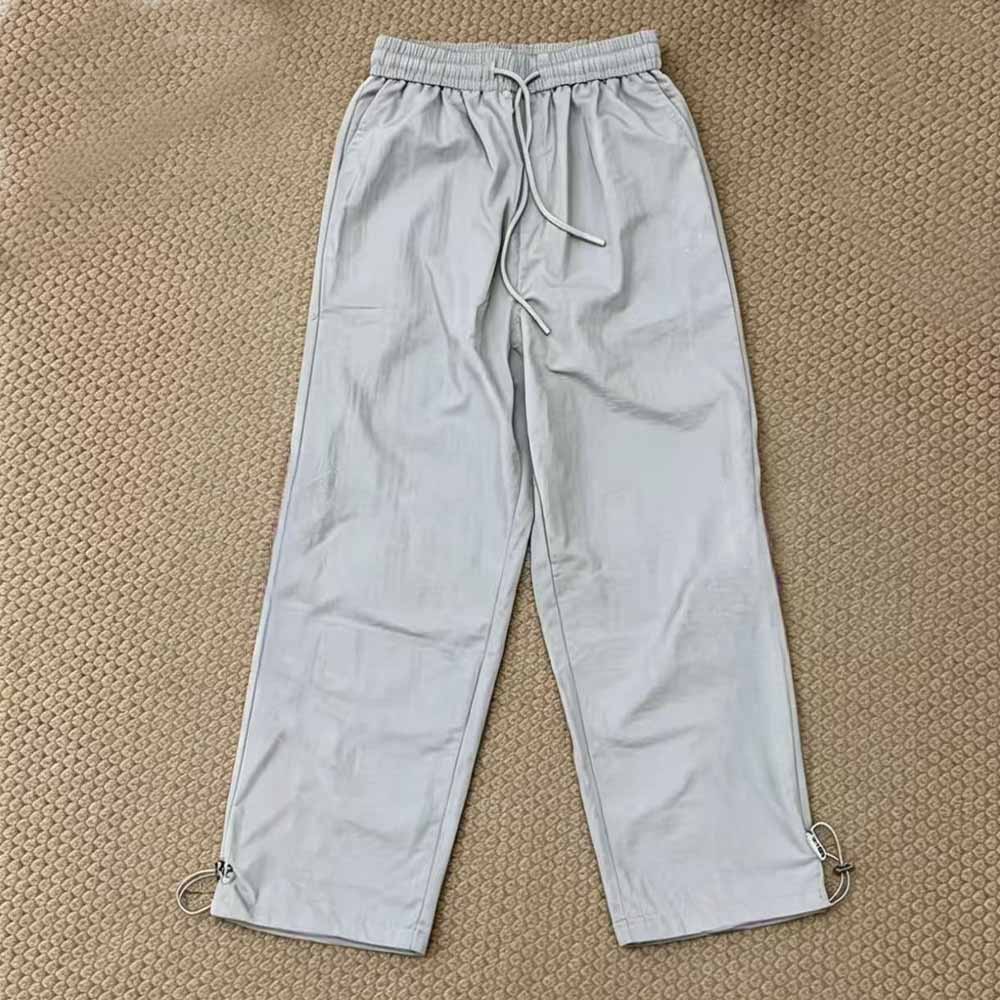 2026 new leisure elastic waist adjustable drawstring wide-leg pants