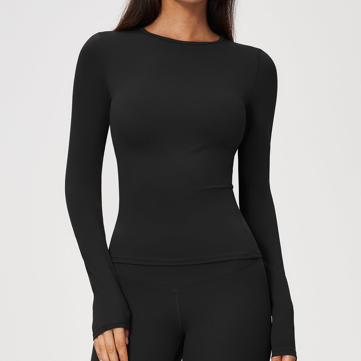 Women's new sanding yoga clothes running Pilates top