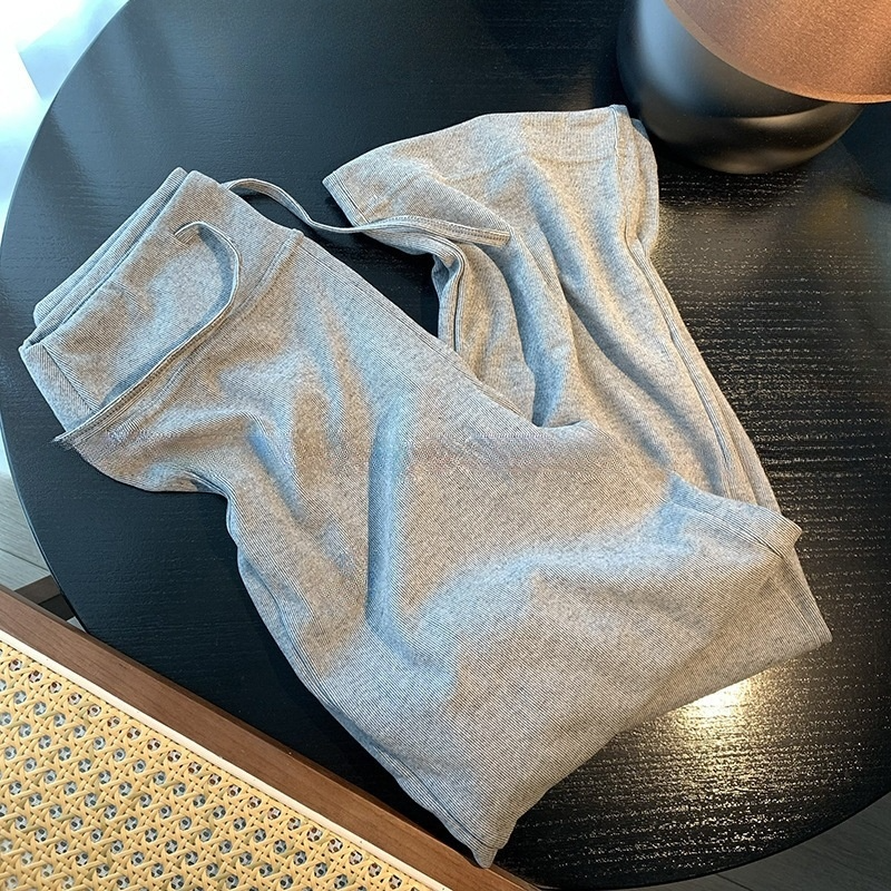 Women's new high waist drape loose drawstring sports casual pants