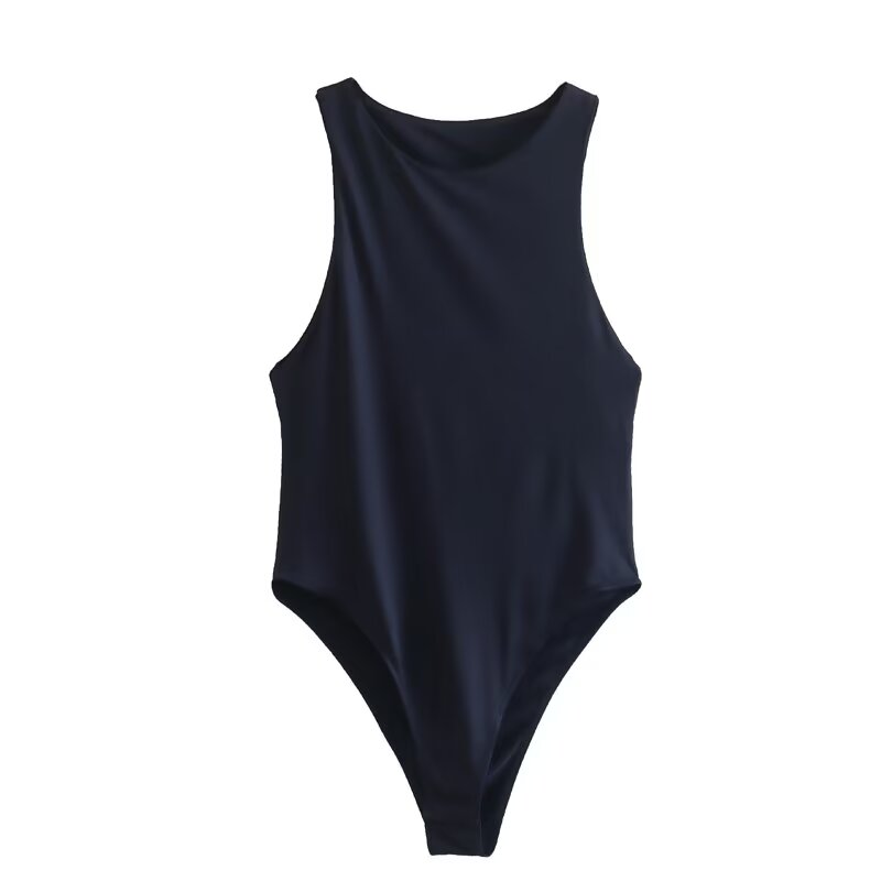 Women's tight halter neck bodysuit