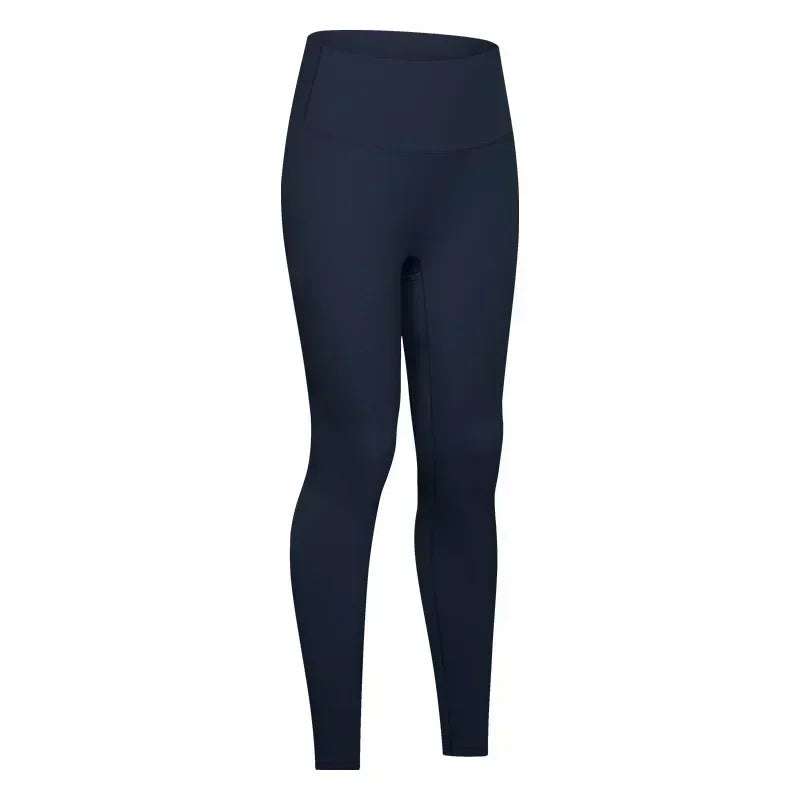 LU High waist hip lift no embarrassing line yoga pants women's elastic fitness exercise nine points