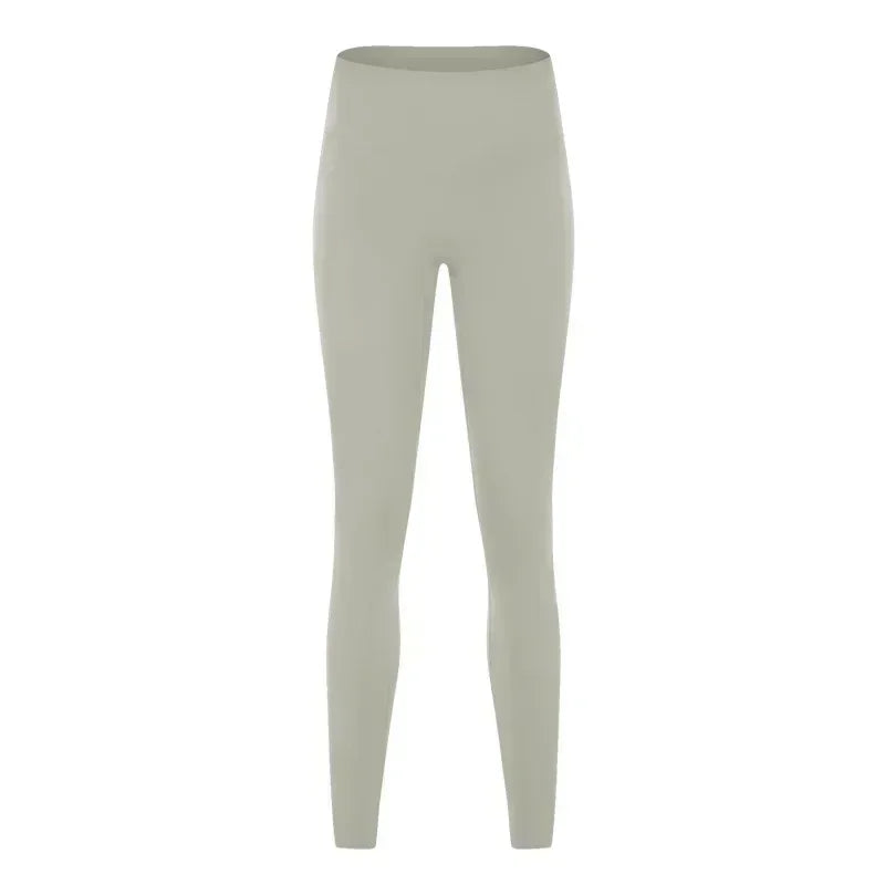 LU High waist hip lift no embarrassing line yoga pants women's elastic fitness exercise nine points