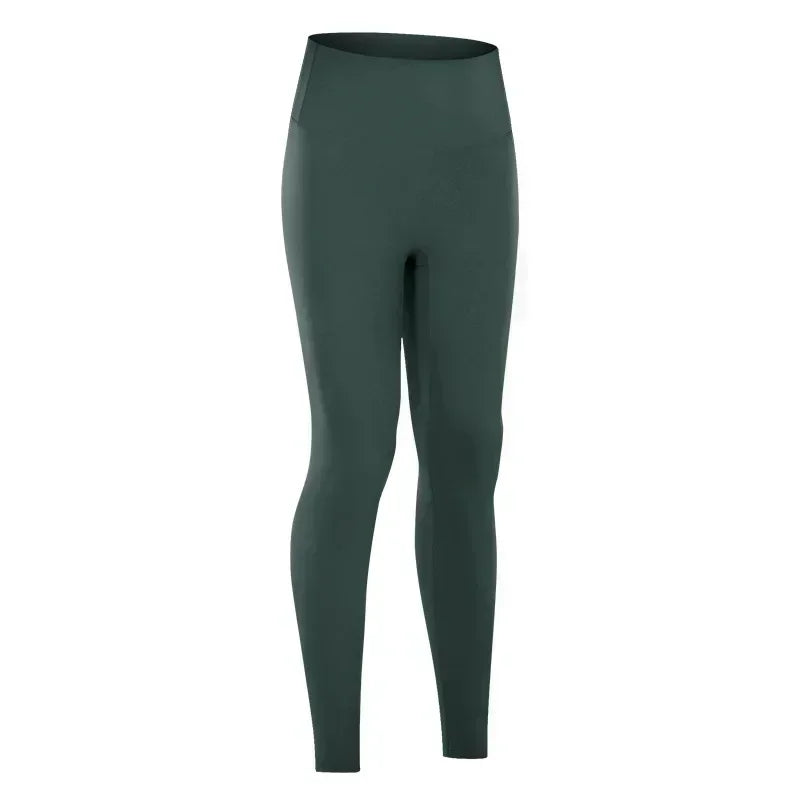 LU High waist hip lift no embarrassing line yoga pants women's elastic fitness exercise nine points