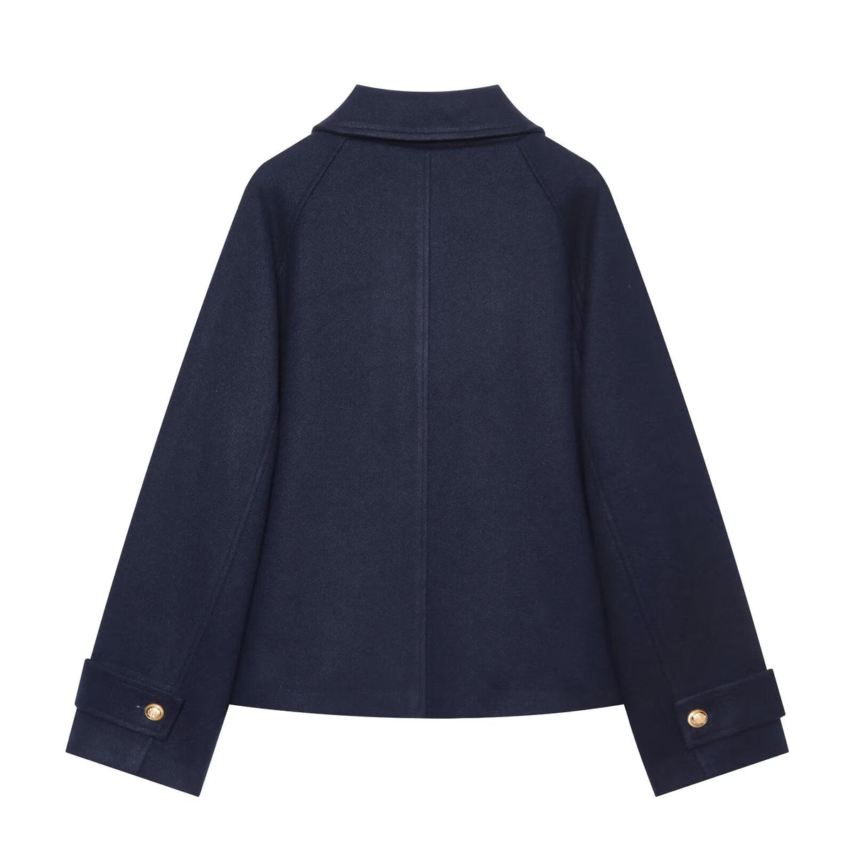 Women's casual double breasted lapel coat