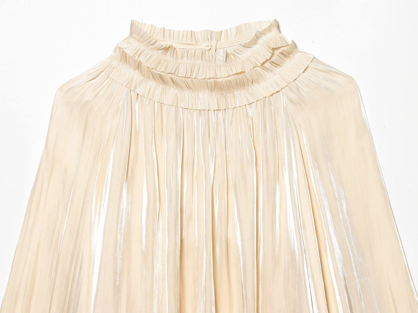 Women's casual shiny satin textured shirt