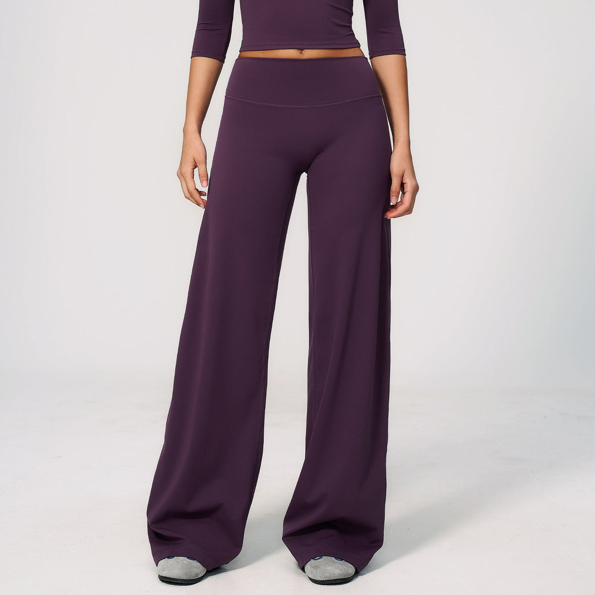 Women's new sanding slim pants loose wide-leg casual pants