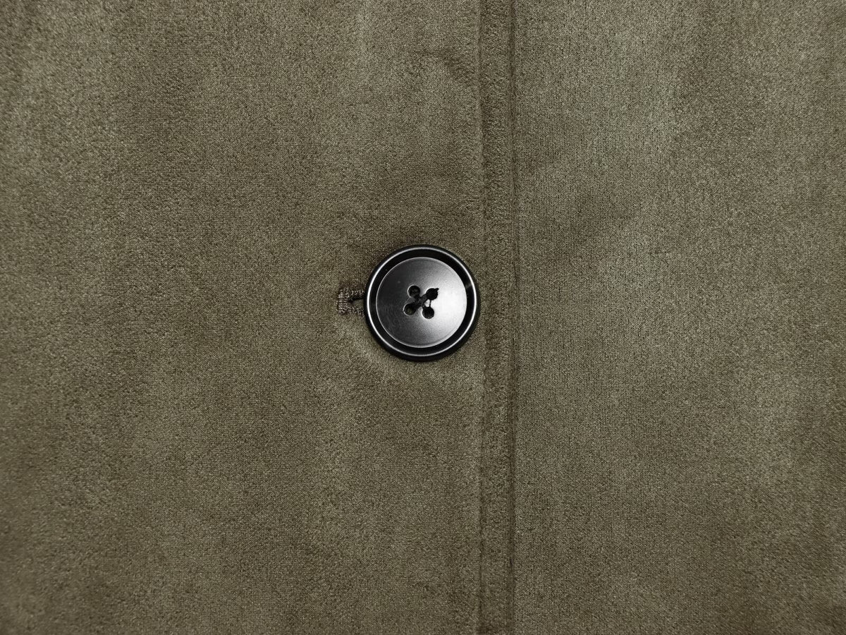 Women's suede lapel breasted short Coat