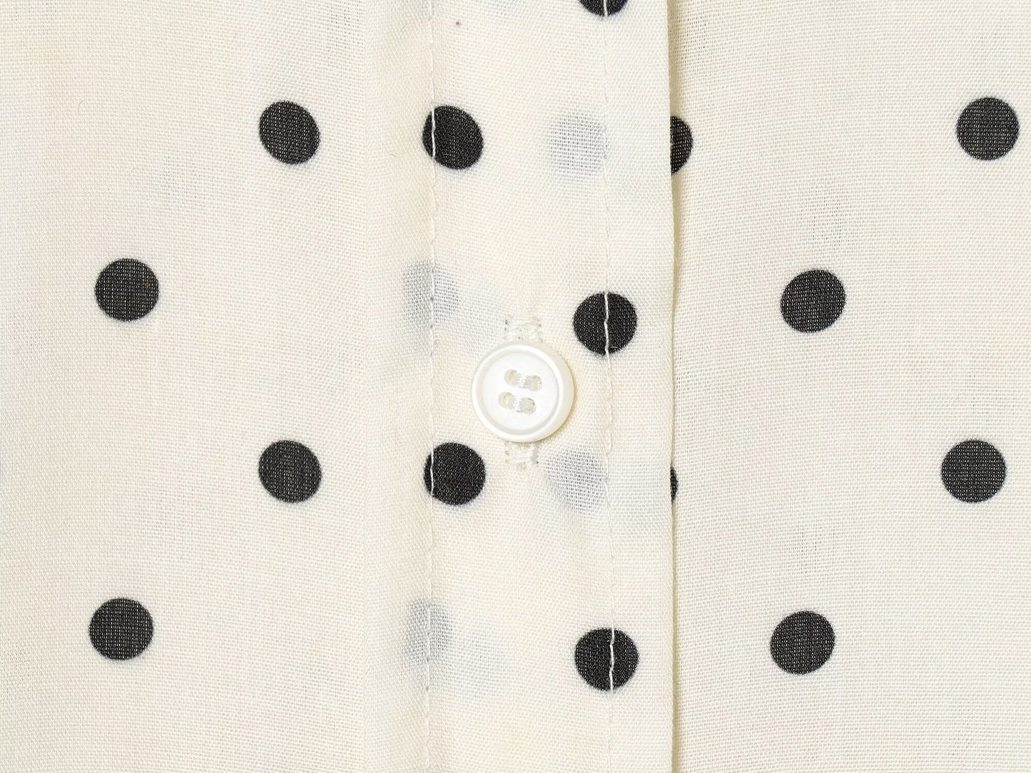 Women's retro polka dot casual Lapel shirt