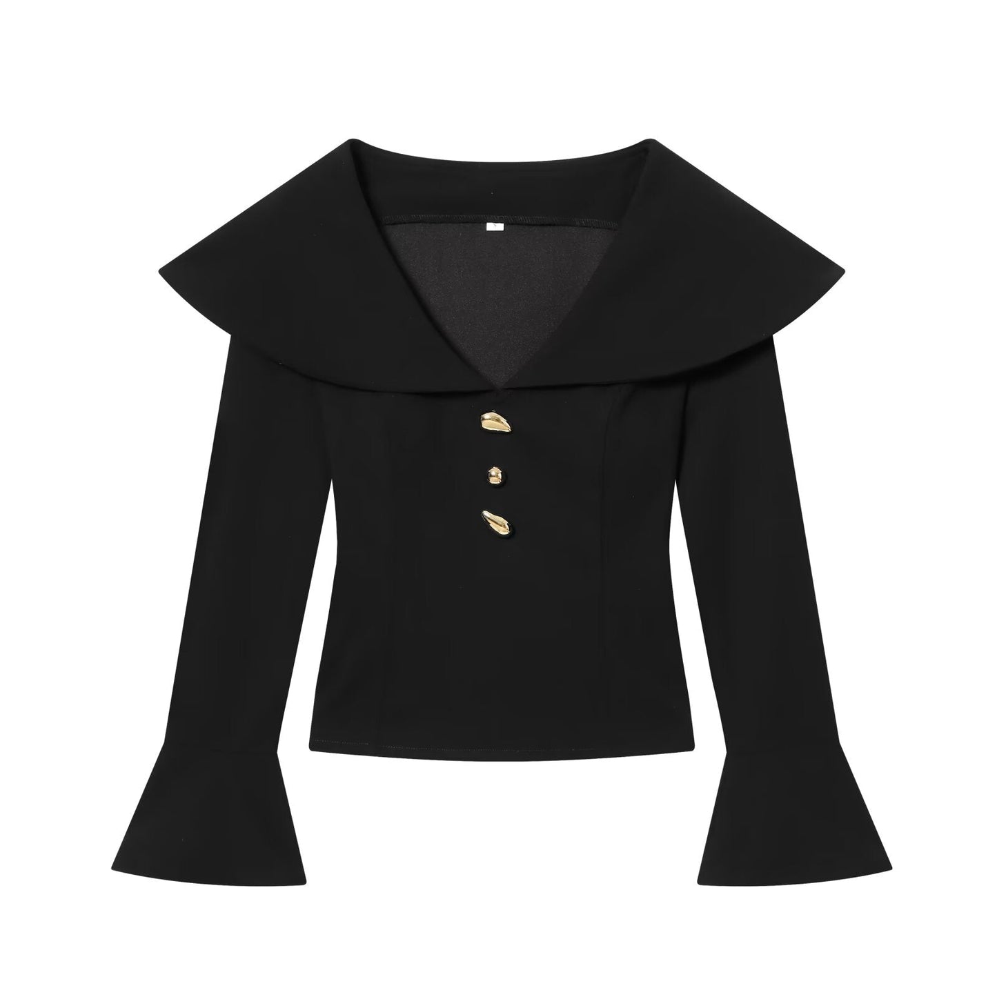 suit Women's 2 pieces short V-neck slim top+Pants