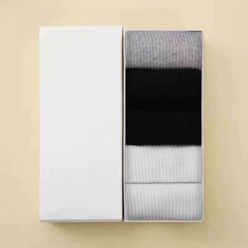 Women's new pure cotton odor-resistant running mid-calf socks
