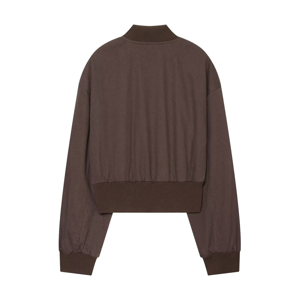 Women's short standing collar pilot jacket