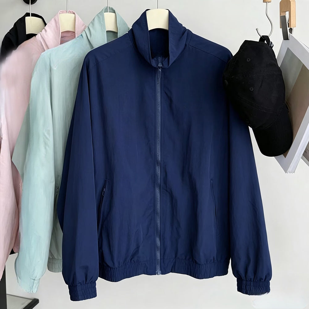 Women's new casual Joker collar jacket coat