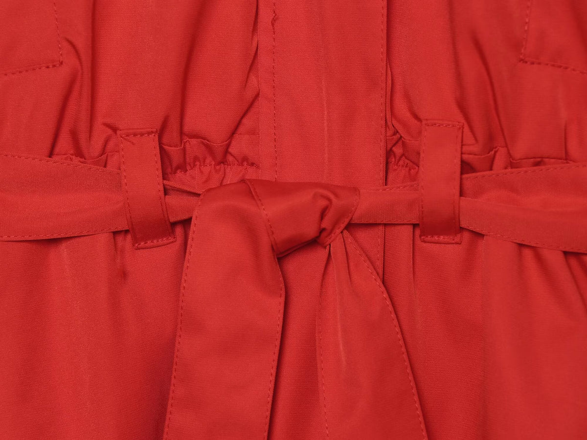 Women's with belt waterproof cotton jacket Coat